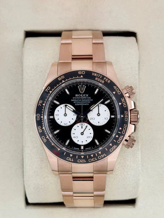 Daytona 40mm 126525LN Rose Gold-colored Black Dial