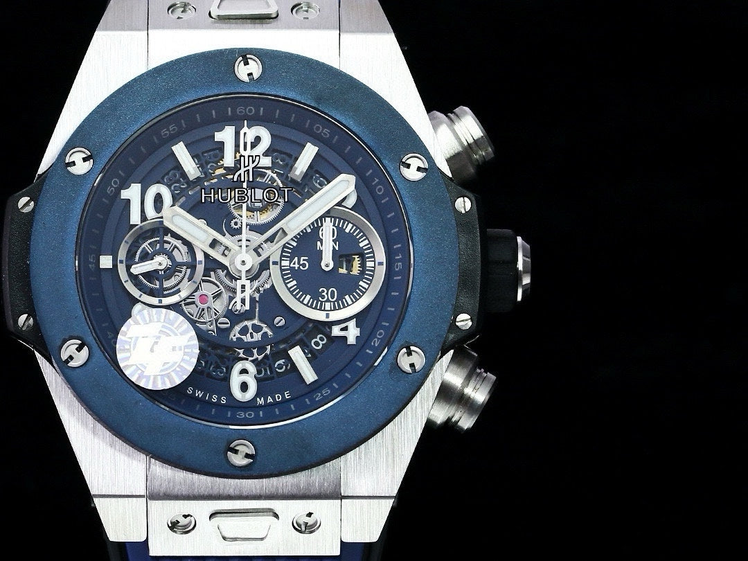 HBT Chronograph - Blue - Blue Rubber - Automatic - 42mm