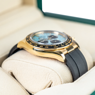 Daytona 40mm 126500LN Gold Dial Tiffany Blue
