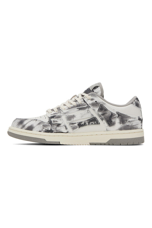 AMIRI Gray Tie Dye Skel Top Low Sneakers