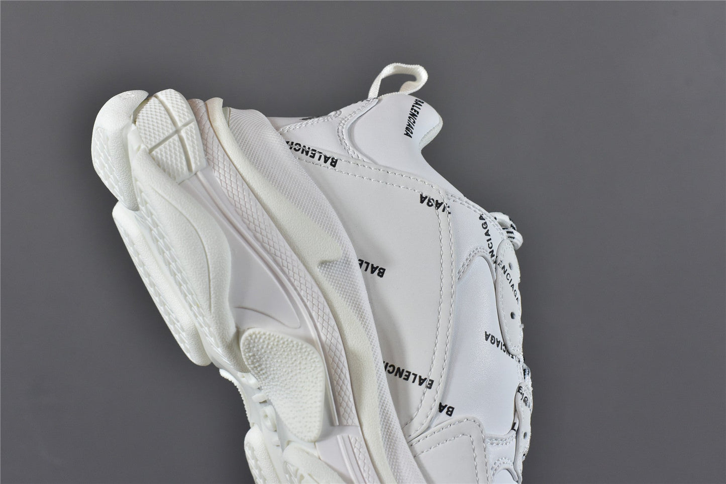Bciaga Triple S Allover Logo White