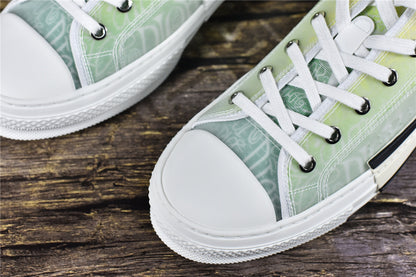 D!OR B23 'Low-Top Yellow and Green Canvas'
