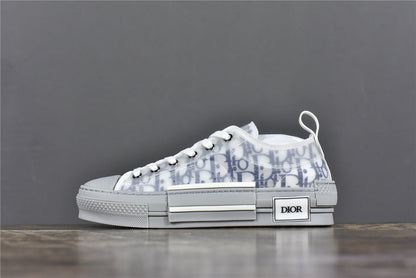 D!OR B23 Low-Top Navy Blue Oblique Canvas