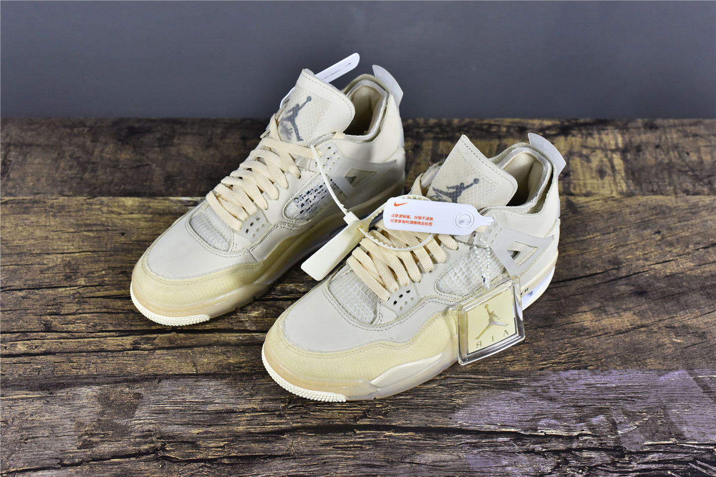 AJ 4 x Off-White 'Sail'