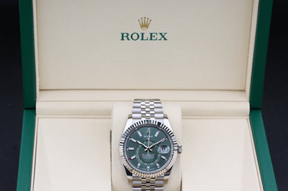 Rolx Green SKY-DWELLER 42mm 2025