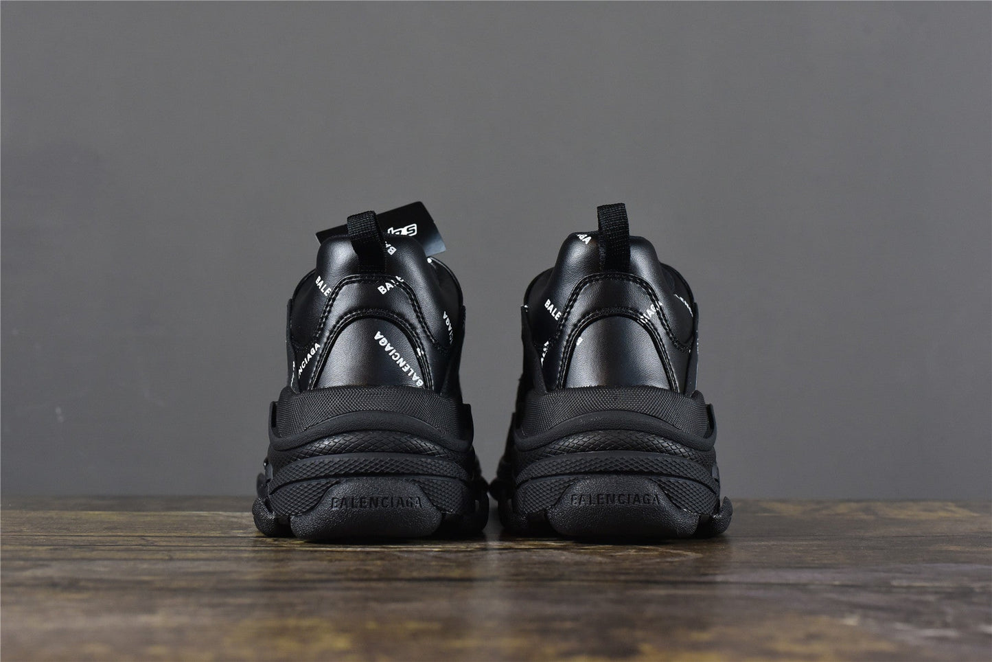 Bciaga Triple S Allover Logo Black