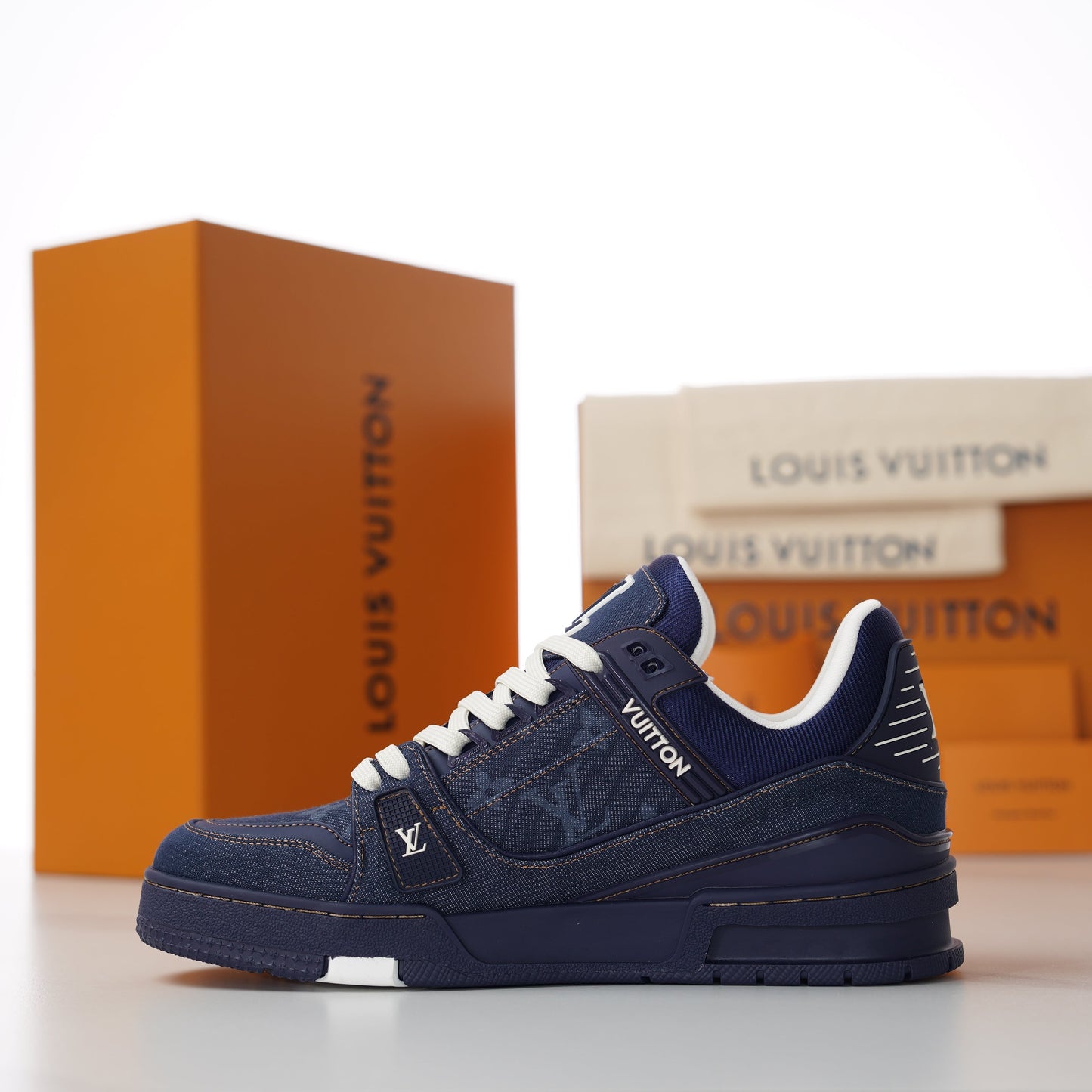 LV Trainer Sneaker Blue