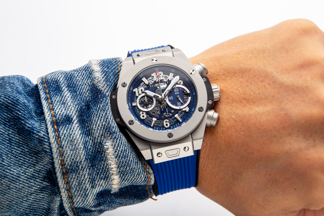 HBT Chronograph - Blue 316 Steel - Blue Rubber - Quartz - 45mm