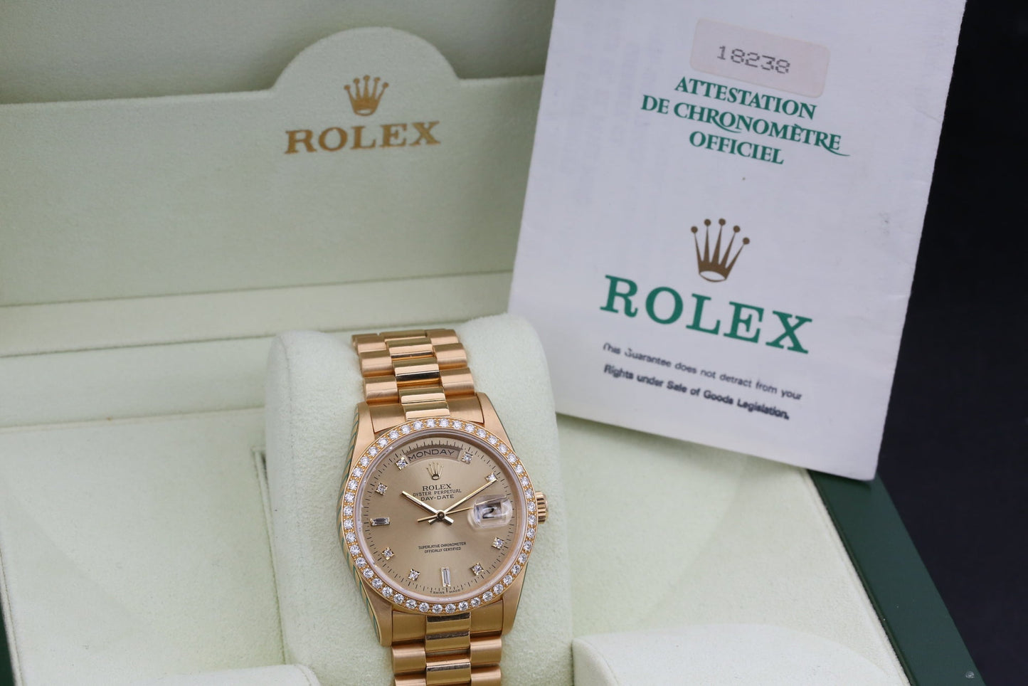 Rolx Champagne DAY-DATE 36mm 1995