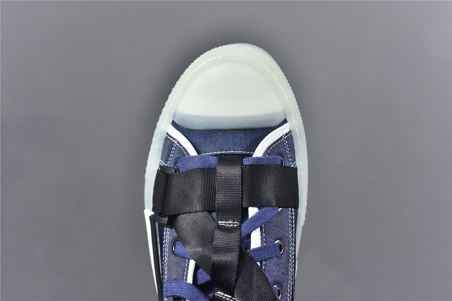 D!OR B23 High-Top Blue Technical Canvas