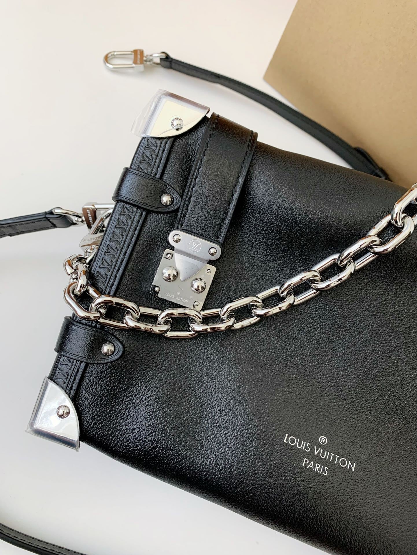 LV SIDE TRUNK full leather handbag