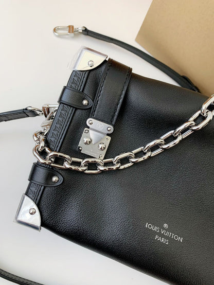 LV SIDE TRUNK full leather handbag
