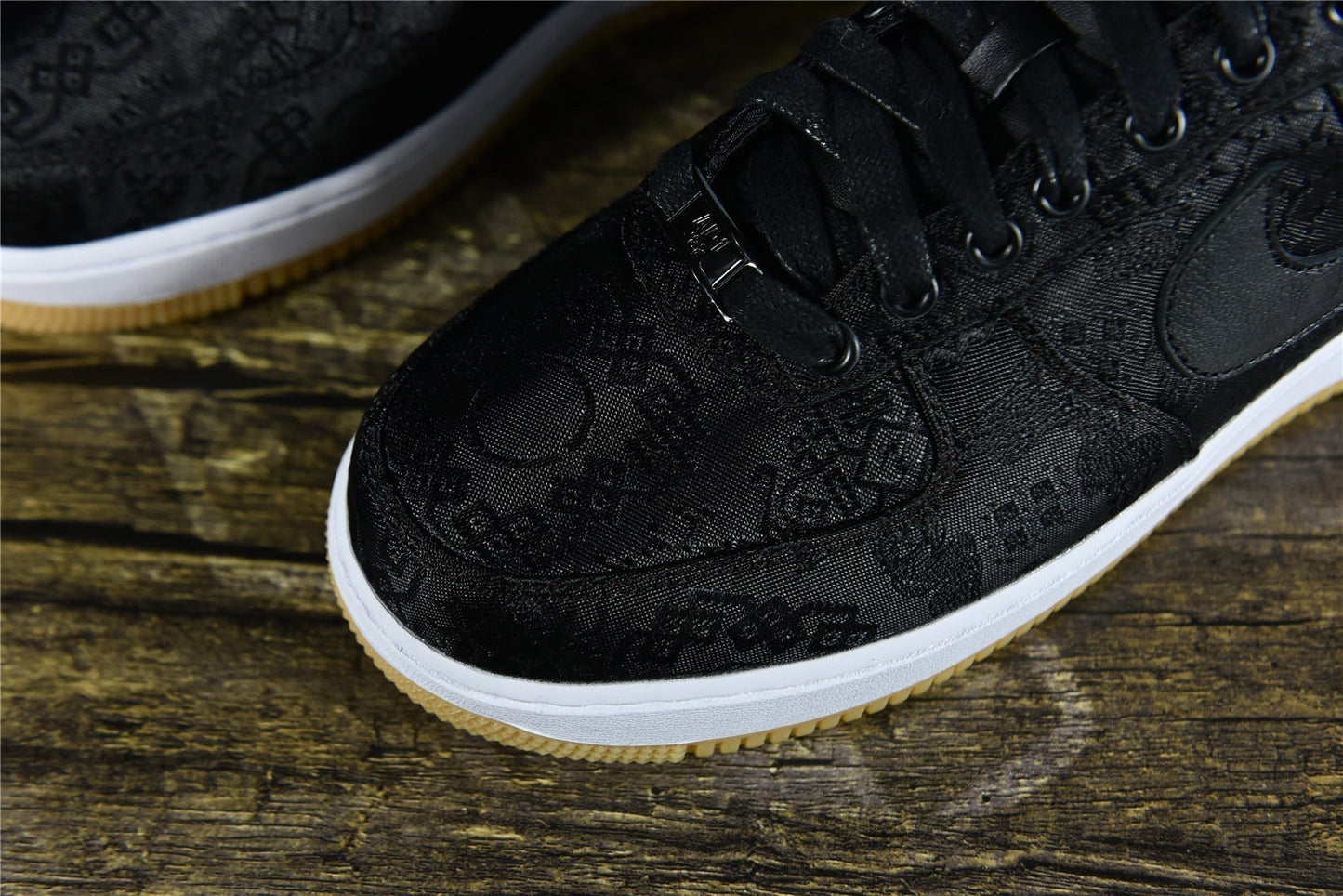 AF 1  x CLOT x Fragment Design 'Black Silk'