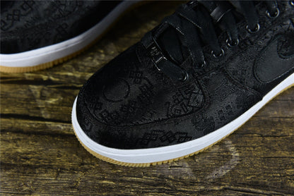 AF 1  x CLOT x Fragment Design 'Black Silk'