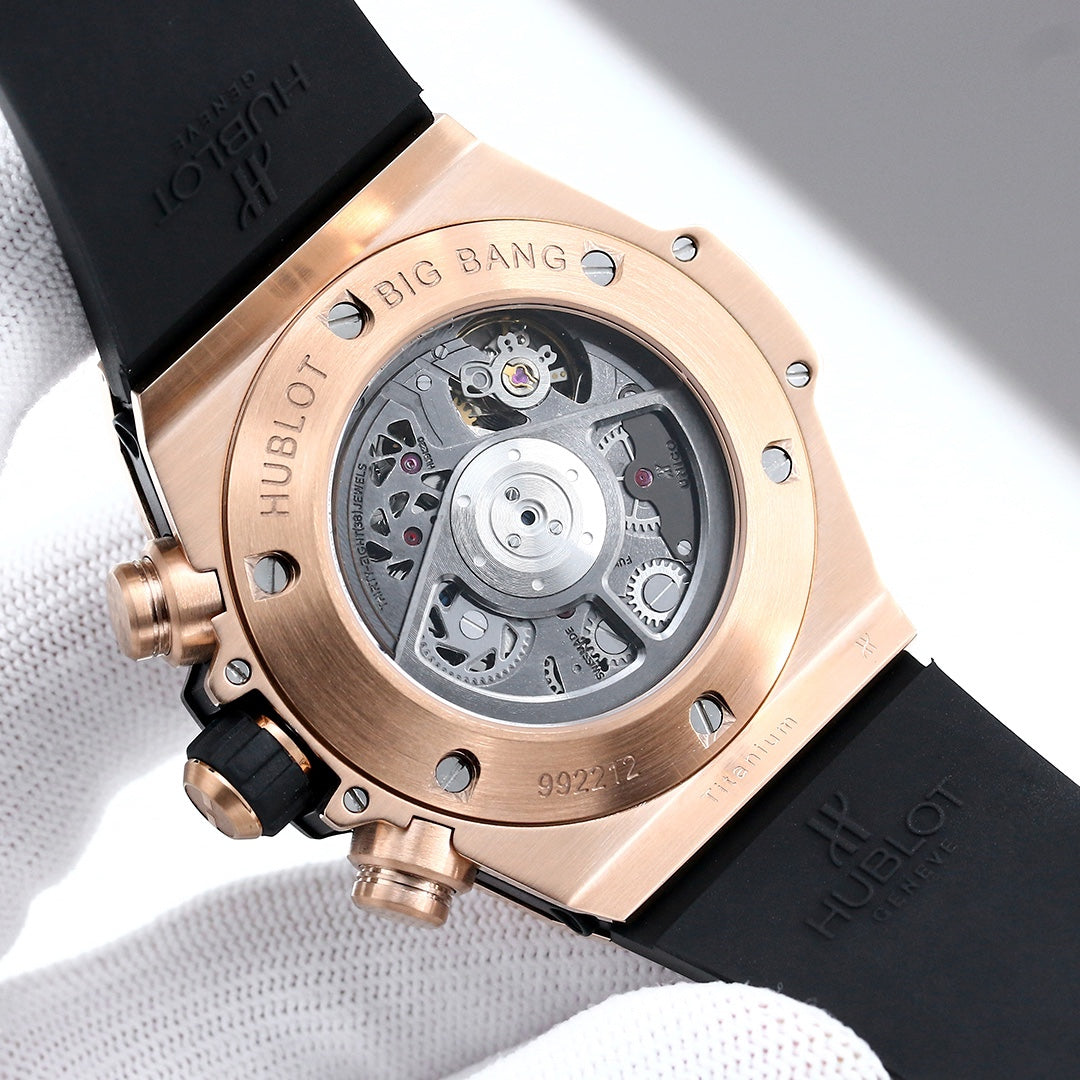 HBT Yellow Gold 904L Steel - Black Rubber - Automatic - 42mm