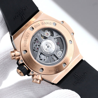 HBT Yellow Gold 904L Steel - Black Rubber - Automatic - 42mm