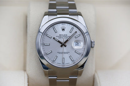 Rolx Silver DATEJUST 41mm 2018