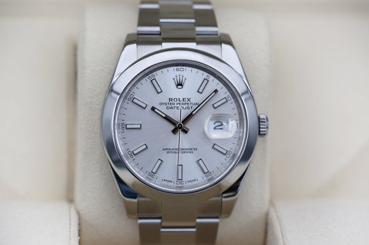 Rolx Silver DATEJUST 41mm 2018