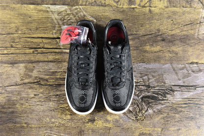 AF 1  x CLOT x Fragment Design 'Black Silk'