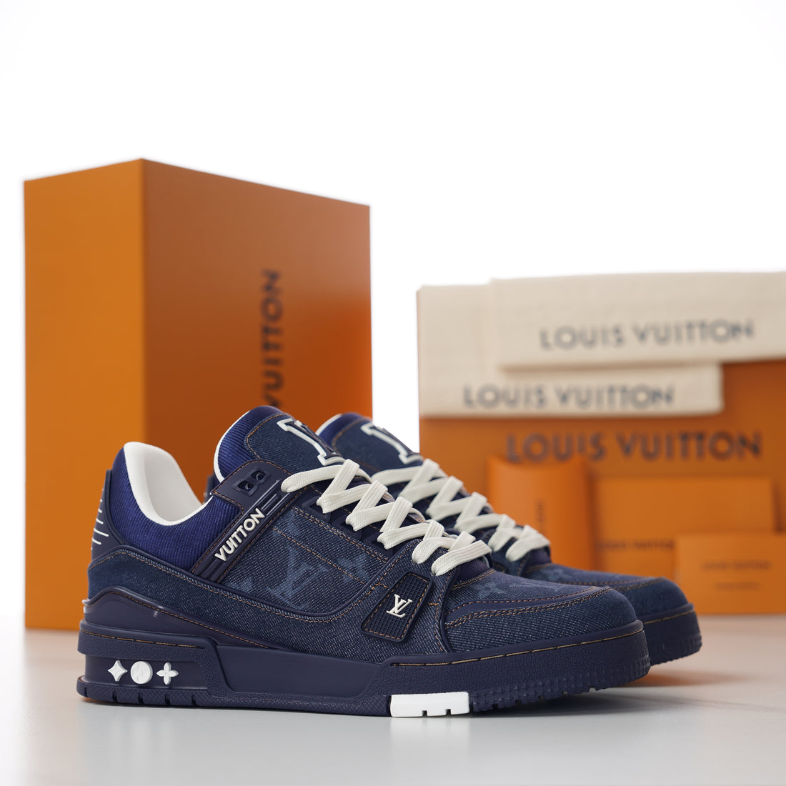 LV Trainer Sneaker Blue