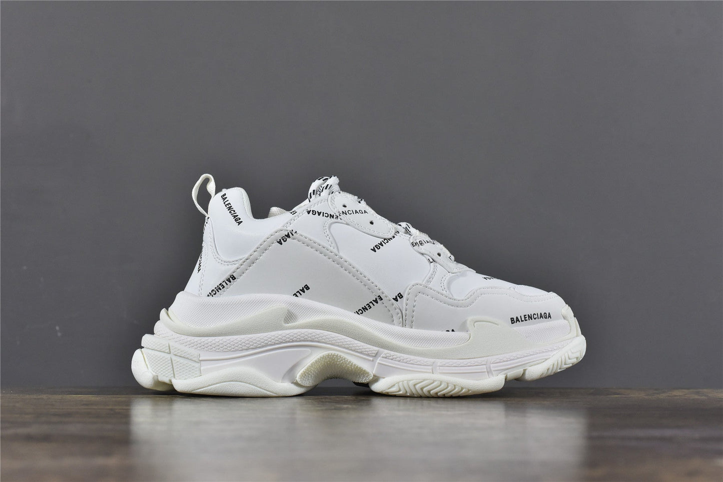 Bciaga Triple S Allover Logo White