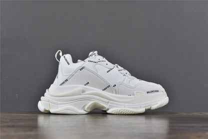 Bciaga Triple S Allover Logo White