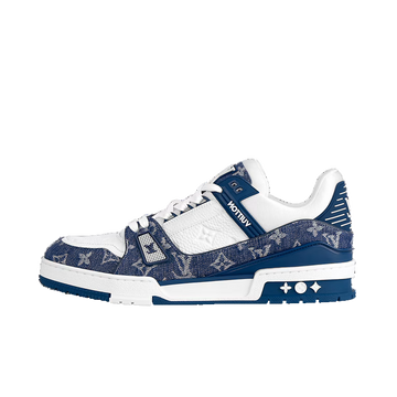 LV Trainer Monogram Denim White Blue
