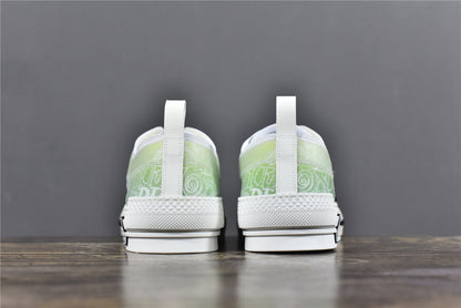 D!OR B23 'Low-Top Yellow and Green Canvas'