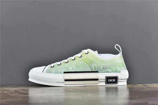 D!OR B23 'Low-Top Yellow and Green Canvas'