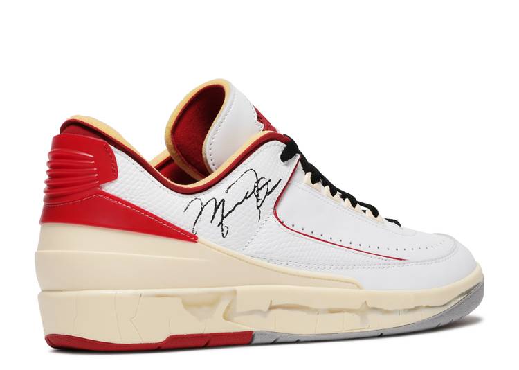 OFF-WHITE X AIR JORDAN 2 RETRO LOW SP 'WHITE VARSITY RED'