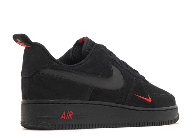 AF 1 '07 LV8 'Reflective Swoosh - Black Crimson'