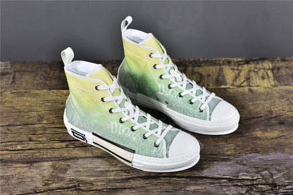 D!OR B23 High-Top Sneaker Yellow and Green