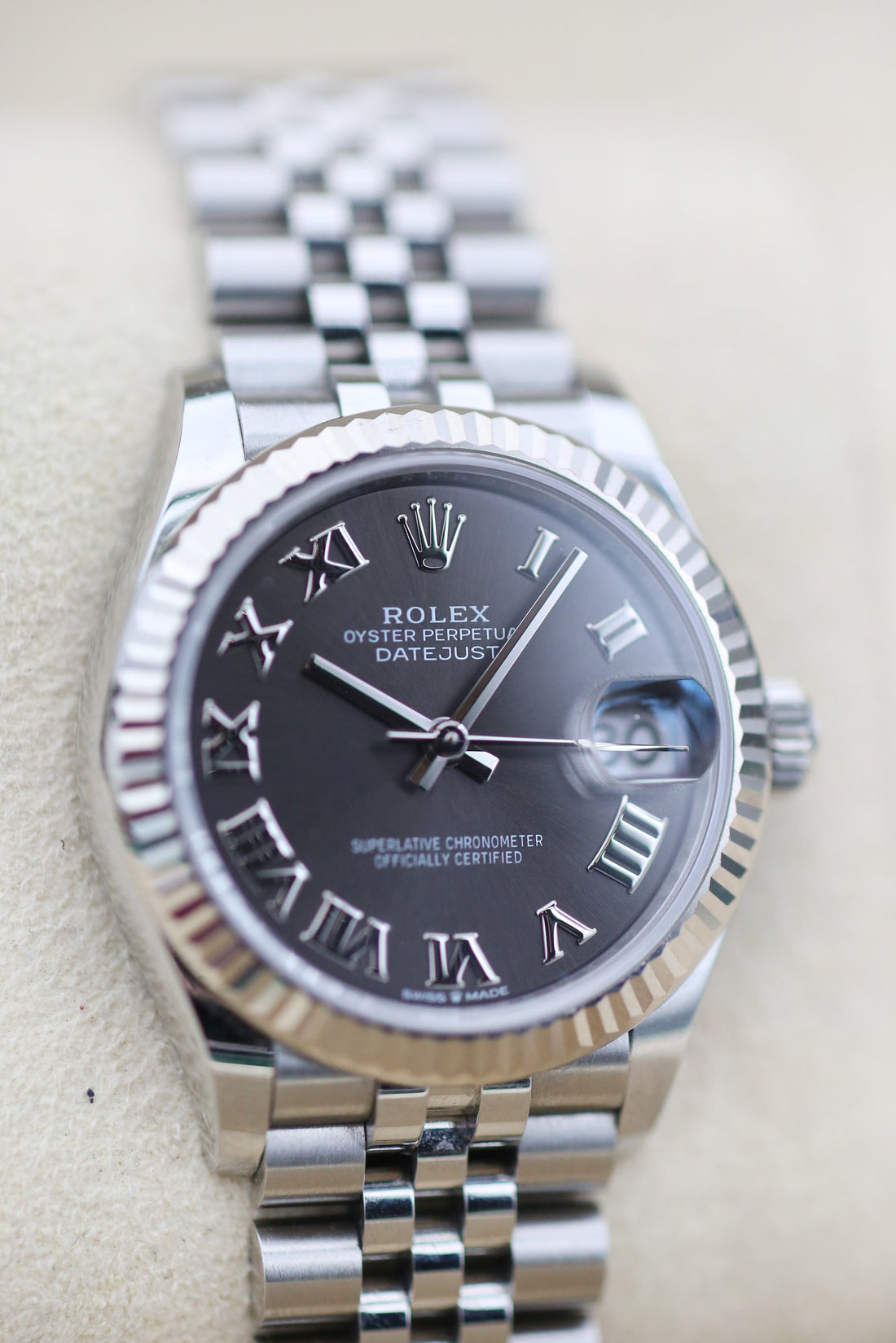 Rolx Rhodium Roman Numeral DATEJUST 28mm 2018