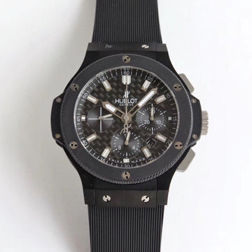 HBT Chronograph -Black Ceramic - Black Rubber - Automatic - 44mm