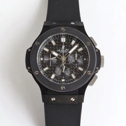 HBT Chronograph -Black Ceramic - Black Rubber - Automatic - 44mm