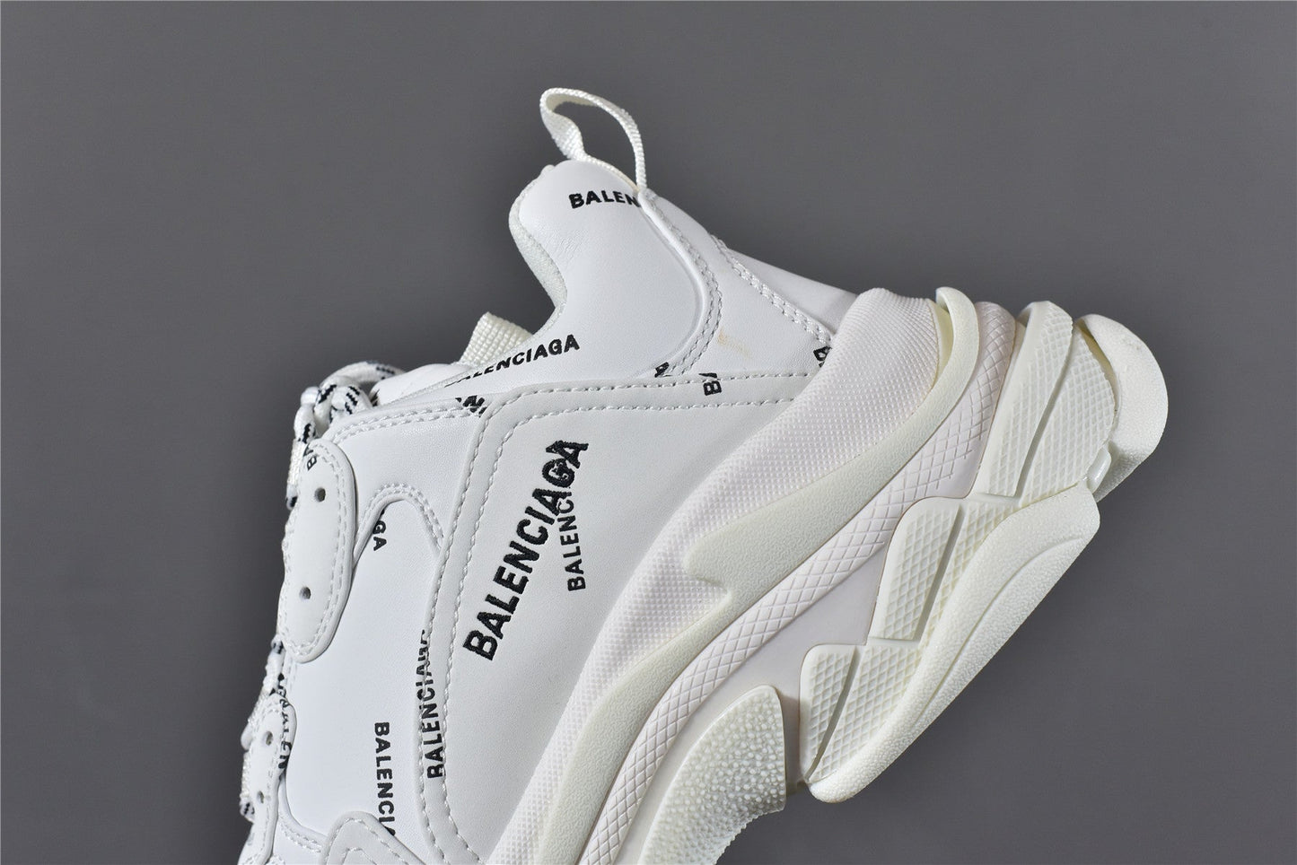 Bciaga Triple S Allover Logo White