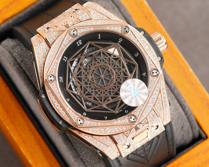 HBT Rosegold - Black Rubber - Automatic - 42mm