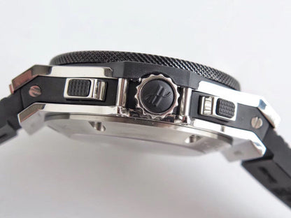 HBT Chronograph -Black  - Black Rubber - Automatic - 44mm