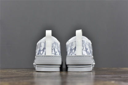 D!OR B23 Low-Top Navy Blue Oblique Canvas