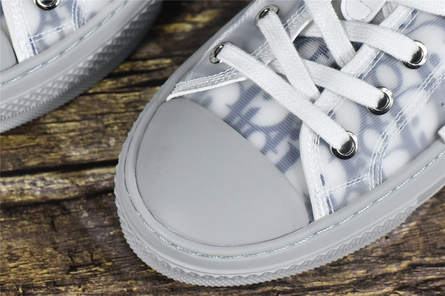 D!OR B23 Low-Top Navy Blue Oblique Canvas
