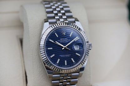 Rolx Blue Motif DATEJUST 41mm 2022
