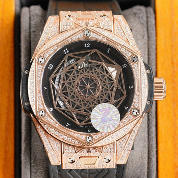 HBT Rosegold - Black Rubber - Automatic - 42mm