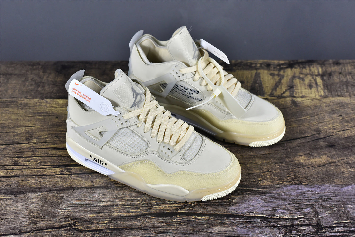 AJ 4 x Off-White 'Sail'