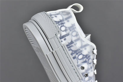 D!OR B23 Low-Top Navy Blue Oblique Canvas