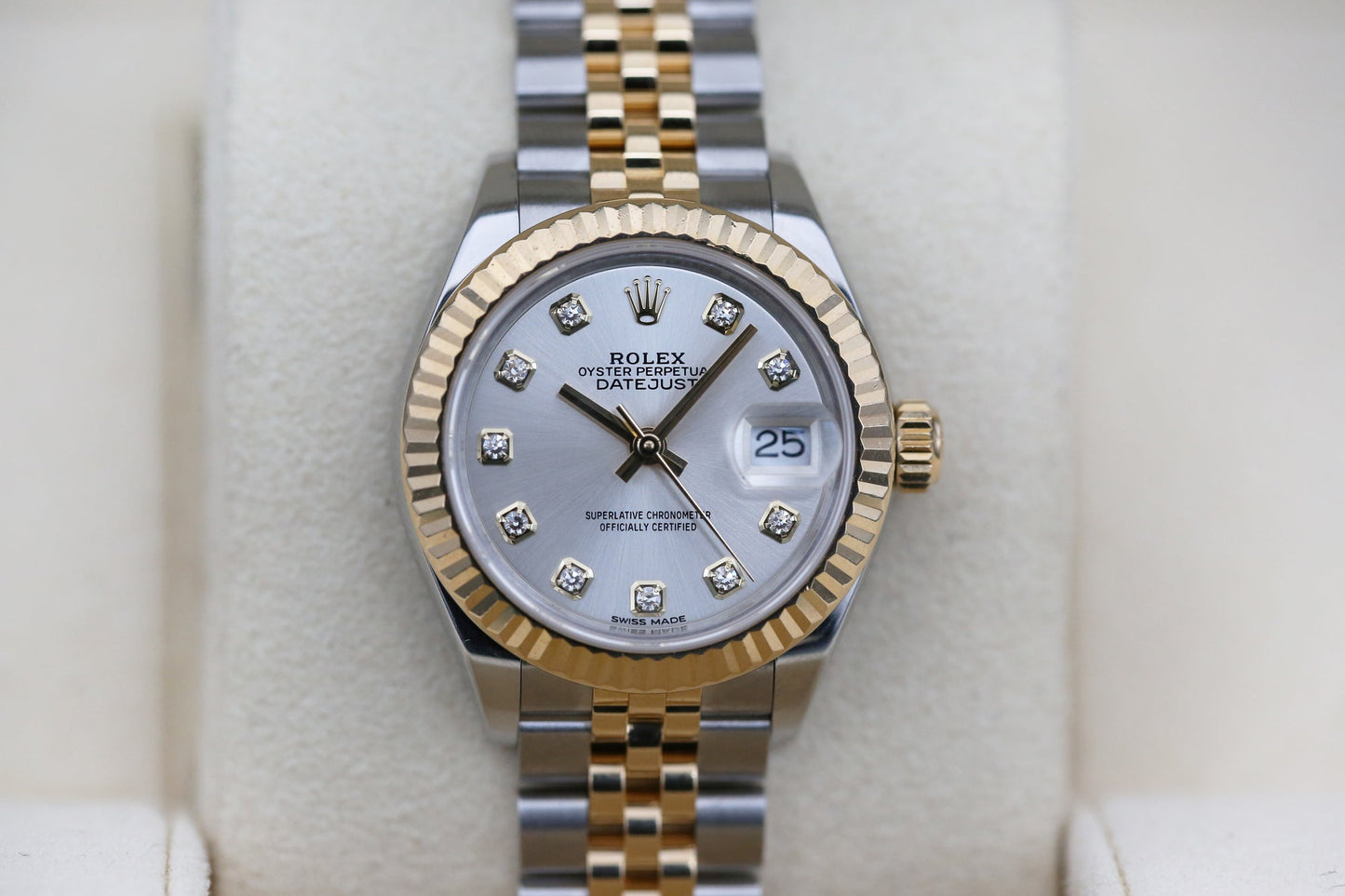 Rolx Silver Diamond DATEJUST 28mm 2018