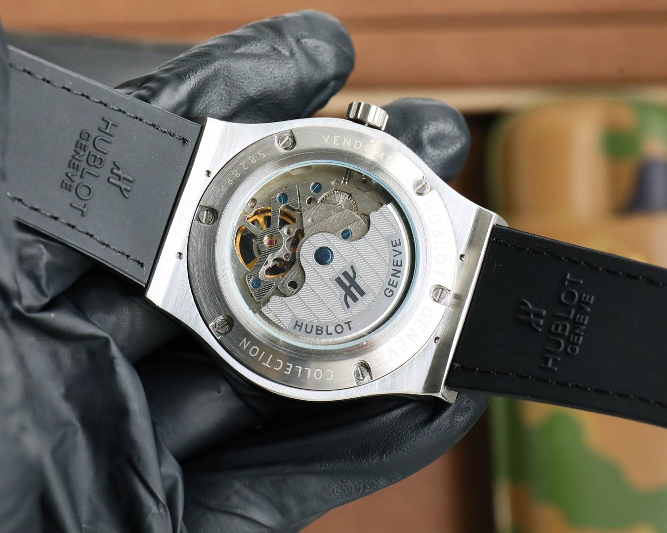 HBT White - Black Leather - Automatic - 45mm