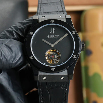 HBT Black - Black Leather - Automatic - 45mm