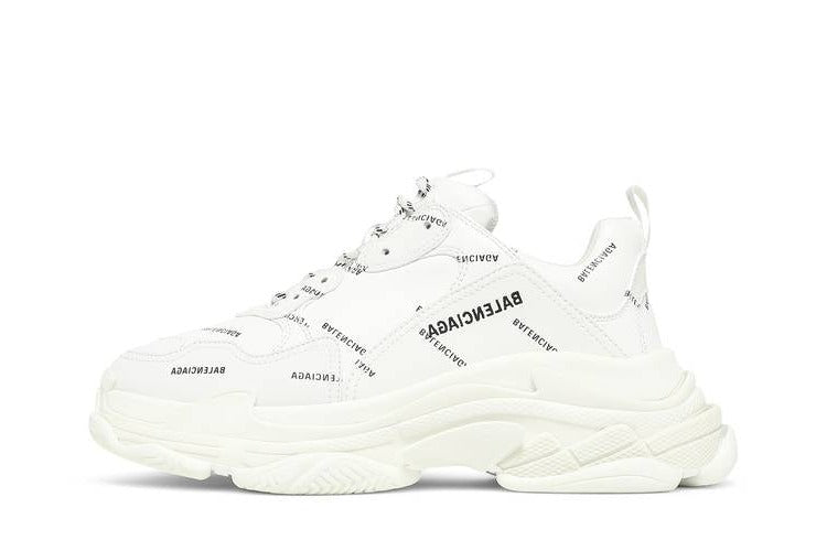 Bciaga Triple S Allover Logo White