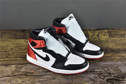 AJ 1 High 'Satin Black Toe'