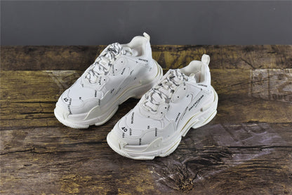 Bciaga Triple S Allover Logo White